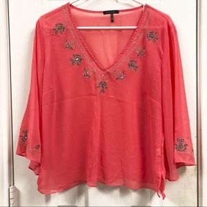 Daisy Fuentes Beaded Blouse